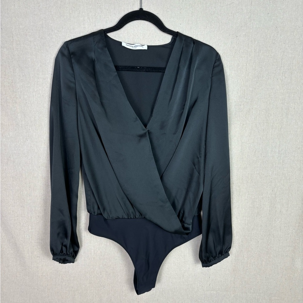 Amanda Uprichard Black Bodysuit Size S